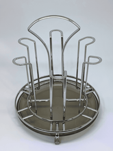 Elegant Metal Glass Holder – Silver Finish